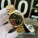 New Copy Omega Complications Automatic Mens Watch Black Dial 2-Tone